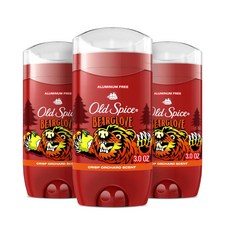 올드스파이스 알루미늄 프리 데오드란트 맨 베어글러브, 3개, 85g