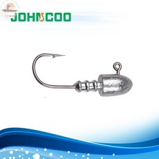 JOHNSCOO 鉛頭鉤 子彈頭 高碳鋼 低水阻 魚鉤, 1個, 50只裝(HK00410),A-2.5g