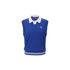 챌린저 여성 오픈 카라 썸머 니트 베스트