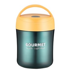 GOURMET 小蠻腰不鏽鋼湯罐, 1個, 黃色【贈小麥湯勺】, 黃色