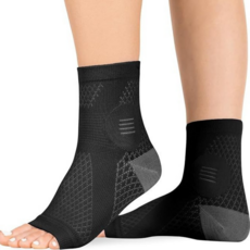 캐시웨이 얇은 발목 보호대, 블랙, 1세트