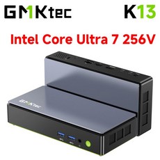 GMKtec K13 미니 PC AI 인텔 코어 울트라 7 256V 부스트 NPU LPDDR5 16GB 8533MTs PCIe40 SSD 2개의 USB4, 01 Intel Ultra 7 256V, 01 미국, 01 LPDDR5X 16GB 512GB