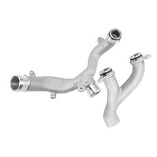 2PCS/세트 자동차 온도 조절 장치 흡입구 호스 워터 아울렛 튜브 LR050935 LR090630 육상 범위 로버 스포츠 LR4 LR092992 LR050934 용., 은