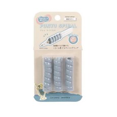 Kutsuwa PUNYU SPIRAL 螺旋握筆套, 1個, 寶寶藍972, 寶寶藍