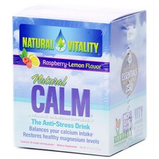 NATURAL VITALITY CALM Anti-Stress Drink 樹莓檸檬口味, 1個, 3.3克