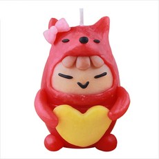 친구 생일선물 러브캔들 여우 양초만들기 미니양초 방과후수업교구 장식양초 교구