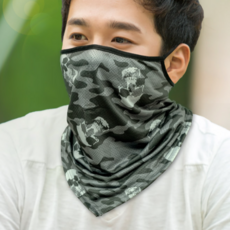 남성 쿨 스카프 밀리터리 스포츠 아웃도어 흡한속건 바라클라바 귀걸이형 여름용 게이터 여름 냉감 스카프