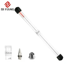 3pcs 세트 0.2/0.3/0.5mm 에어 브러시 노즐 바늘 스프레이 건 페인트 분무기 교체 부품 도구 액세서리, 01 빠른, 01 0.5mm