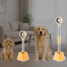 강아지 드라이기 거치대 드라이 스탠드 애견 펫 털말리기 드라이어 고정 고양이 반려견 소형, 머스타드 43.5 X 14.5Cm