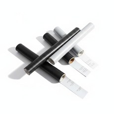 차량 문틈 보호 필름 스티커 세트 4종, 4개, 블랙