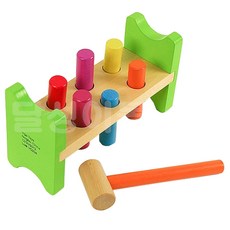 비가 팡팡 망치놀이 원목 공구놀이 완구, 1개