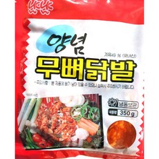 냠냠 매콤한 뼈없는 양념닭발 매운 무뼈닭발 350g, 1개