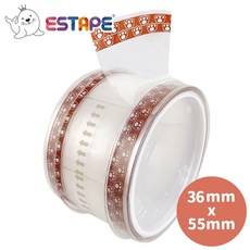 ESTAPE OPP封口透明膠帶 貓爪圖案, 1個