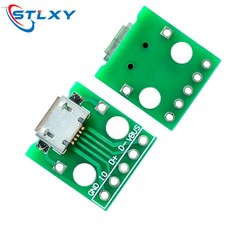 5/50/100PCS Javino DIY 수 커넥터-미니/마이크로 USB 2.54mm 5핀 암 DIP 어댑터 키트, 04 MICRO USB, 01 5PCS, 5개