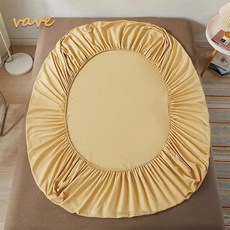 코튼 장착 시트 싱글 더블 킹 퀸 사이즈 매트리스 커버탄성 밴드 침대 린넨, 90x200cmx10cm, 6. Yellow