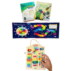 초등 유아 아동 달력 시계 학습 교육 공부 엄마표 수학놀이 어린이집 유치원 교구 학습교재, 1개