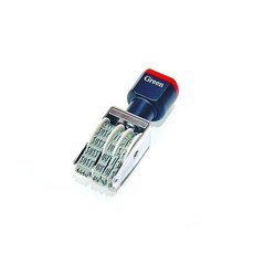 날짜 구문 일부인 스탬프 도장 소 4mm, 본상품, 상세페이지 참조, 1개