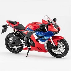11448243 다이캐스트 미니어처 모형 모델 바이크 컬렉터 컴퓨터 데스크톱 오너먼트 1 12에 적합한 혼다 CBR 1000RR‑R 합금 레이싱 메탈 컬렉션 선물 레드, 레드/XL