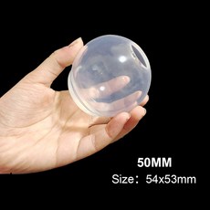 실리콘 세계 높은 투과성 구 수제 에폭시 실리콘 몰드 3D 행성 공예 만들기 도구 수지 에폭시 DIY 쥬얼리 선물, [05] 50mm