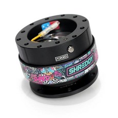 NRG Innovations 퀵 릴리스 블랙 바디/ 링 Gen 2.0 (SRK-200BK) 382565, 블랙과 슈레디 콜라보 버전 3