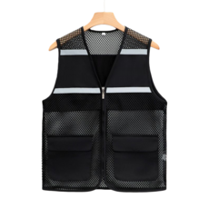 Makone 남성 여성 공용 사계절 메쉬 활동복 반사 조끼