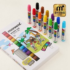 모나미 보드마카 12색+지우개 세트, 1개