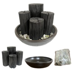 [희망참숯농원] 옹기3호 숯가습기 세트, 1개