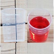 30ml 계량컵[10개] 플라스틱계량컵 pvc계량컵 PVC비이커