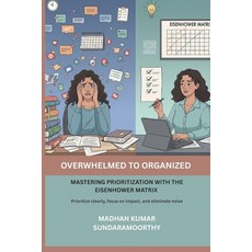 (英文圖書)Overwhelmed to Organized: Mastering Prioritization with the Eisenhower Matrix 平裝版, Independently Published, 英文