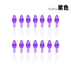 聖誕裝飾品小燈泡 橄欖插泡 彩色明苯色陶瓷擺件DIY節日喜慶配件*12G, 紫色波紋, 1個