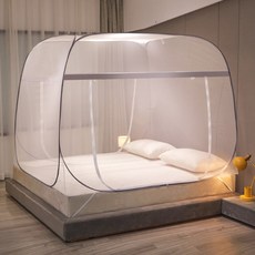 패밀리 아이침대 원터치 사각 와이드 대형 일체형모기장 1~4인용