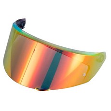 새로운 K3 (E2206) 헬멧 바이저 교체품 오토바이 틴트 페이스 쉴드 AGV 새 버전 S/M/L과 호환 (쉐이드 및 자외선 차단) (라이트 스모크), Revo God Red