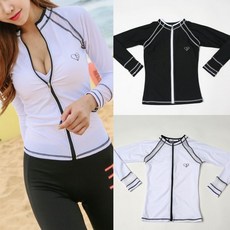 블랙 망사 집업 래쉬가드 화이트 hyi4+9kLe