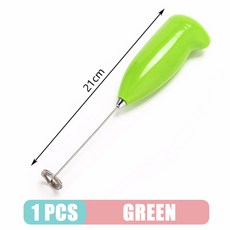 교반기 커피 주방 카푸치노 도구 거품 전기 거품기 요리 계란 핸들 믹서 음료 우유 미니 거품기 비터, green, 1개