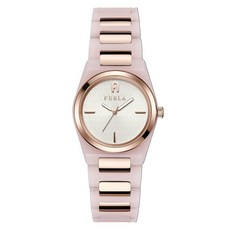 FURLA 후루라 여성 손목시계 FURLA TEMPO MINI 템포 미니 화이트 아세테이트 석영 WW00028005L3 핑크