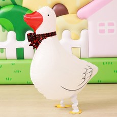 [예쁨주의지호] 걸어다니는 산책 오리풍선, 산책 오리풍선_화이트