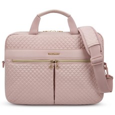 BAGSMART 대용량 노트북 가방 방수 충격흡수 15.6인치 17.3인치 서류 가방, 269핑크, 1개