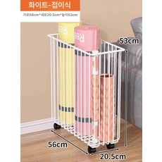 폼롤러 요가매트정리대 폼롤러보관선반 홈트 스탠드, 1개, 화이트 대형 표준