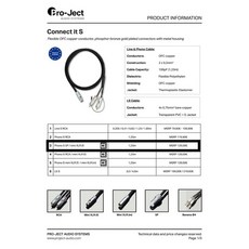 沐耳 奧地利 Pro-Ject 無氧銅訊號線 Connect It S系列 DIN 5P至mini XLR母頭 高保真音頻線, 1個