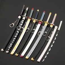 귀멸의 칼날 일륜도 무한성 스위치 원터치 자동칼 미니어처 메탈 굿즈 젠이츠, 22CM 시노부