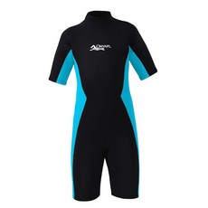 OMYAFL 아동용 잠수복 남아 여아용 2mm 네오프렌 냉수 수영 및 서핑 (블루 2)119660, 블루