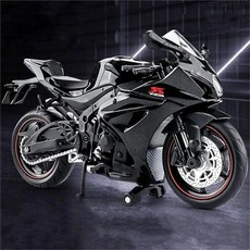 11457970 다이캐스트 미니어처 모형 수집품 바이크 컬렉터 모델 합금 컬렉션 1 12에 적합한 스즈키 GSX R1000R 장식품 선물 자동차 블랙