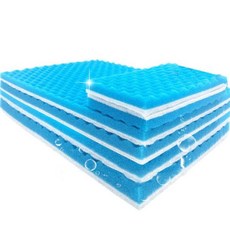 파란색과 흰색 50cmx11cmx2cm 여과 거품 수족관 물고기 탱크 생화학 필터 스폰지 패드 스키머 스폰지 공급, 02 50cmx11cmx2cm