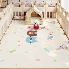 에스이스타 펫러그 미끄럼방지 애견매트 방수, 1개, 밀크 캔디