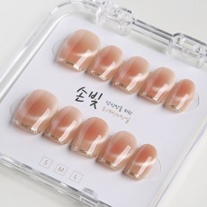 잇템샵 손빛 수제 네일 팁 셀프 네일 아트 당신만을 위한 네일디자인, 1개, 글림더스트,s사이즈