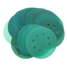 후크 및 루프 폴리에스터 필름 사포 샌딩 디스크 연마 도구 5 인치 125MM 8 홀 60-2000 그릿 15 개, 1000, 없음