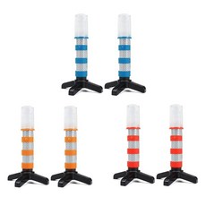 2PC 다기능 LED 비상 도로변 플레어 마그네틱 베이스 업라이트 스탠드 2피스 3 in 1 플래시 길가 비콘 키트 색상 3가지 222717, 블루