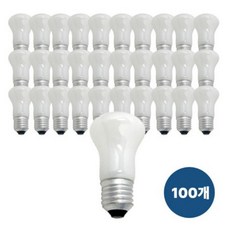포커스 FOCUS 크립톤 전구 M50 40W (E26소켓용) 육추용 클립톤 백열전구, 전구색, 100개