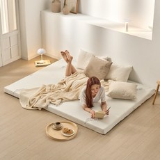 세인트블랑 에어리 메모리폼 10cm 바닥 침대용 허리에 좋은 숙면 토퍼 MS SS Q