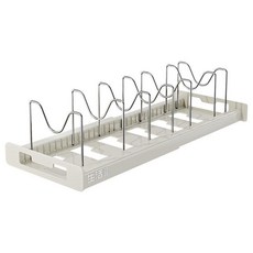 臺灣出貨 生活宣言伸縮鍋架可伸縮多卡槽多功能置物架臺麵櫃內置物架不銹鋼, 1個, 可調節卡扣5支【不含鍋架】